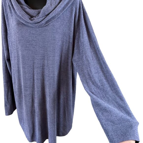 Barefoot Dreams CozyChic Ultralite Coastal Cowl Neck Tunic - Picture 4 of 11